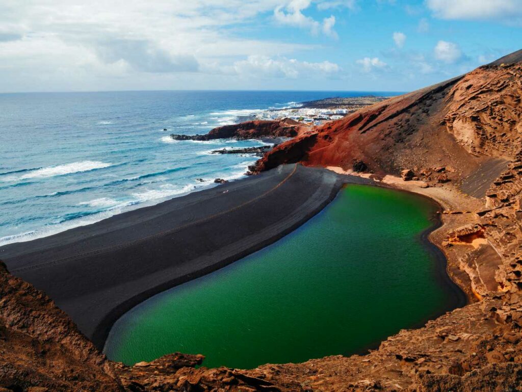 zielone jeziorko lanzarote atrakcje