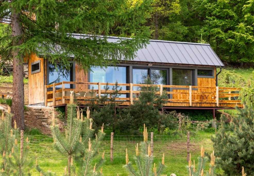 domek z widokiem na góry