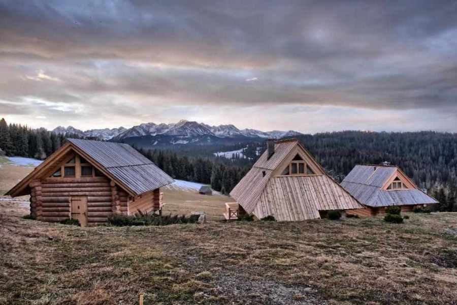 domek z widokiem na góry