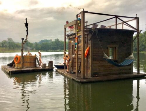 domek na wodzie